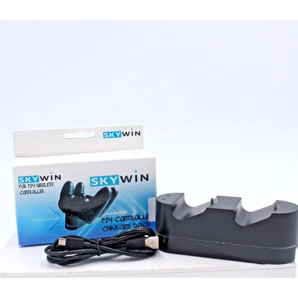 Sky Win PS4 Dual Controller Charger Stand Dock SW-PSCD1 Tested LED